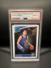 2018 Panini Donruss Optic #177 Luka Doncic RC PSA 10 Mavericks Rookie Card