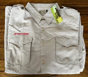 New Old Stock BSA Fully Vented men 2XL Official Uniform Shirt Soft Polyester NWT - Picture 1 of 16