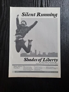 SILENT RUNNING SHADES OF LIBERTY 1984 MUSIC TOUR ALBUM ADVERT 8.5X11.7" POSTER - Picture 1 of 1