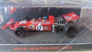 SPARK S5360 March 711 #17 Peterson 2nd Monaco GP 1971 1/43 - F1 - Foto 1 di 1