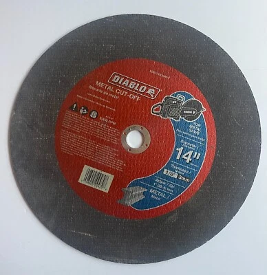 Diablo Metal High Speed Cut-off Chop Saw Disc, 14" x 1/8" x 1" DBD140125A01F - Image 1 of 4
