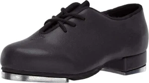 New Women's Leo Jazz Tap Dance Shoes Black Size 9 M Lace Up - Picture 1 of 6