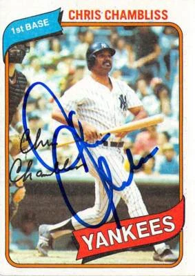 Chris Chambliss autographed Baseball Card (New York Yankees) 1980 Topps #625 - Image 1 of 2