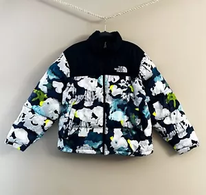 Chaqueta acolchada de plumón The North Face 1996 retro Nuptse 700 para hombre abstracta floral L - Imagen 1 de 19