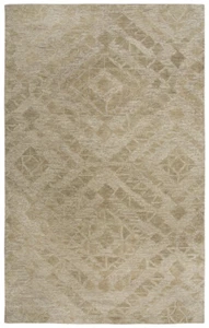 5x8 Rizzy Rugs Brown Geometric Tufted Wool Tiled Area Rug FA169B - Aprx 5' x 8' - Picture 1 of 9