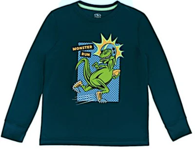 Camiseta Athletic Works Niños Gráfico de Dinosaurio LS Monster Run Camisa XS (4/5) #FR05 Foto 1 de 2