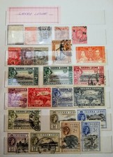 SIERRA LEONE LOTTO 40 FRANCOBOLLI NUOVI E USATI