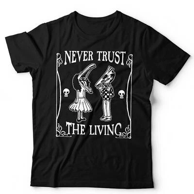 Beetlejuice TShirt Never Trust The LivingUnisex & Kids Halloween Horror Retro - Image 1 of 4