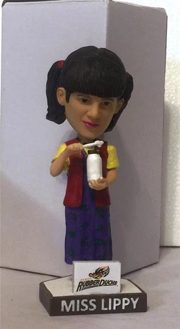 2016 AKRON RUBBERDUCKS "MISS LIPPY" DINNA PLATIAS BILLY MADISON SGA BOBBLEHEAD Cover