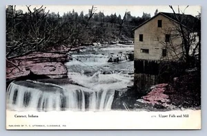 K3/ Cataract Indiana Postcard c1910 Upper Falls and Mill Building 97 - Picture 1 of 4