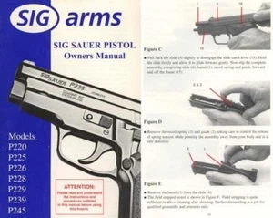 SIG 220, 225, 226, 228, 229, 239, 245 Manual - Picture 1 of 1