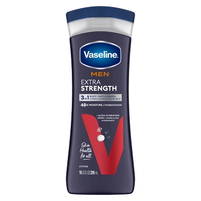 Vaseline Men Deep Healing Moisture Extra Strength Body and Face Lotion 10 Fl oz - Image 1 of 2