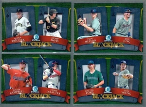 2022 Bowman Draft Chrome Blackjack Complete Set QTY - Picture 1 of 2