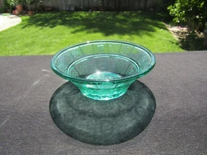 Teal Ultramarine Doric & Pansy 4½" Berry Bowl - Picture 1 of 7
