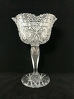 American Brilliant Cut Glass-Propeller By Parsche For Marshall Fields-Comport