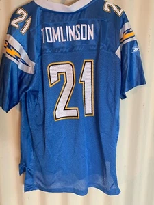 LaDainian Tomlinson Chargers NFL Reebok On Field Jersey Youth XL 18- 20 Blue - Picture 1 of 6