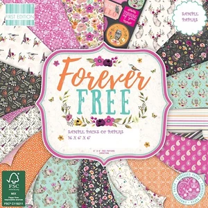 FIRST EDITION FOREVER FREE SAMPLE PACK 16 X 6" X 6" PAPERS FOR CARDS & CRAFTS - Picture 1 of 2