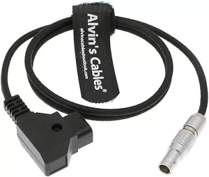 Power Extension Cable 2 Pin Male to D Tap Male for Teradek ARRI Black SYNC 60cm - Picture 1 of 4