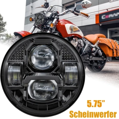 For Honda VTX 1300 C R RETRO VTX 1800 C R S N RETRO 5.75" LED Headlight Hi/Low - Image 1 of 4