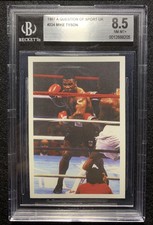 1987 A Question Of Sport UK Mike Tyson ROOKIE RC BGS 8.5 NM-MT+