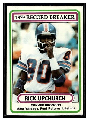 1980 Topps #5 Rick Upchurch - Image 1 of 2