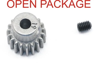 Traxxas 19t Tooth 48 Pitch Steel Pinion Gear 48p 2wd Stampede Grub Screw - Image 1 of 2