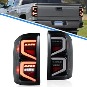 VLAND LED Tail Lights Fit 2014-2018 Silverado1500 2500 3500 Rear Lamps w/Startup - Picture 1 of 9