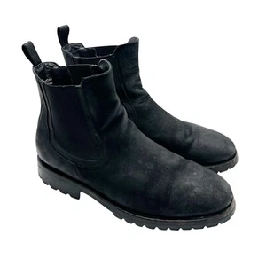 Stivali Thursday Boot Company Legend Chelsea in pelle nera opaca da uomo taglia 10,5 - Foto 1 di 13