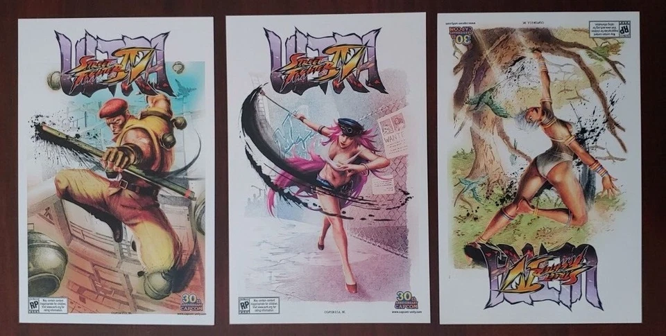 E3 2017 Street Fighter IV Ultra Poster Exclusive Capcom Set of 3  - Image 1 of 1