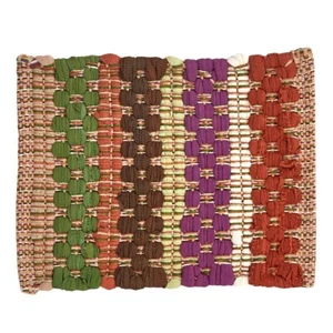 Colores Otoño Chindi Trivet 8" Country Primitive Natural Rústico Marrón Crema Parque - Imagen 1 de 1