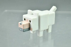 Minecraft Wolf White Series 1 Mattel Mini Figure 1" Mojang WEAR - Picture 1 of 3