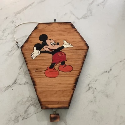 Vintage Disney Mickey Mouse Wooden Wind Spinner - Image 1 of 4