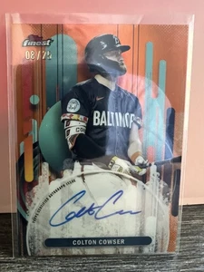 2025 Topps Finest Colton Cowser en tarjeta refractor naranja automático/25 Orioles - Imagen 1 de 1