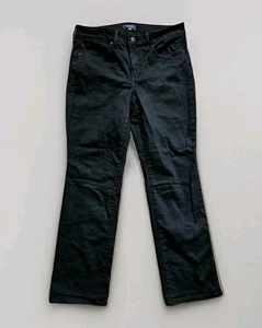 Jeans NYDJ Not Your Daughters 8P Petite nero Marilyn gamba dritta jeans - Foto 1 di 4