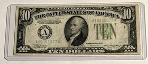1934A Federal Reserve Note 10 Dollar Bill LOW SERIAL NUMBER - Picture 1 of 4