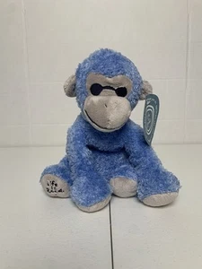 Neu mit Defekt Mary Meyer Life Is Good kleiner Affe Plüschtier Stofftier blau - Bild 1 von 8