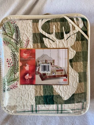 St. Nicholas Square Yuletide Quilt Holiday Collection NEW Bedspread Reversible - Image 1 of 4