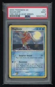 POKEMON EX Fire Red Leaf Green MAGIKARP 67/112 Rarity Error PSA 9 MINT - Picture 1 of 2