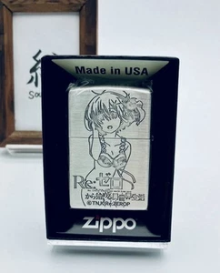 Zippo Re Zero Starting Life In Another World Rem Silver Lighter New Japan - Picture 1 of 6