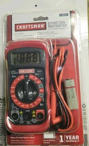New CRAFTSMAN Model 34-82141 8 Function Digital Multimeter Volt AC/DC  - Picture 1 of 3
