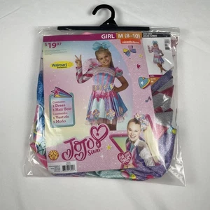 JoJo Siwa Candy Lollipop Girls Costume w/ Dress And Hair Bow Medium (8-10) NEW!! - Picture 1 of 9