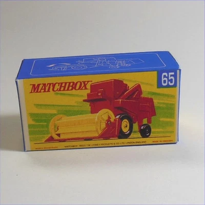 Matchbox Lesney Superfast 65c Combine Harvester G Style Repro Box - Image 1 of 4