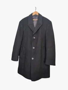 Ralph by Ralph Lauren Corso Black Pea Mantel Wolle Kaschmir Mischung Herren Größe MEDIUM - Bild 1 von 7
