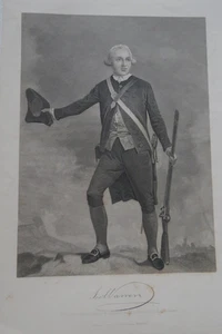 Dr Joseph Warren Rev. War Leader 19th C Engraving - Picture 1 of 4