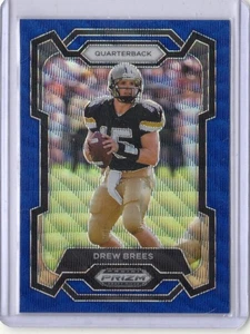Selecciones de draft Panini Prizm 2024 - Drew Brees #88 Blue Wave Prizm/249 - Imagen 1 de 2