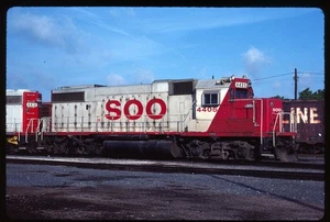 Original Rail Slide - SOO Soo Line Lake States 4405 Neenah WI 6-1984 - "Red SOO" - Picture 1 of 1