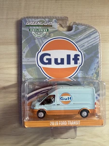 Greenlight 2019 Ford Transit van Gulf livery Hobby Exclusive new on card - Picture 1 of 7