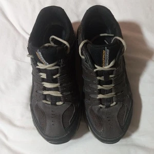 Skechers Men's Athletic Brown Memory Foam Lace-Up Sneaker! Us Size 9.5 Uk 8.5 - Picture 1 of 6