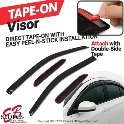 Vent Shade Window Visors Deflector Pontiac Aztek 01 02 03 04 05 06 07 4pcs - Image 1 of 4