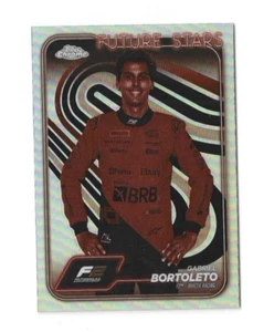 2024 Topps Chrome Fomula 1 GABRIEL BORTOLETO Future Stars Sepia Refractor F2 - Picture 1 of 2